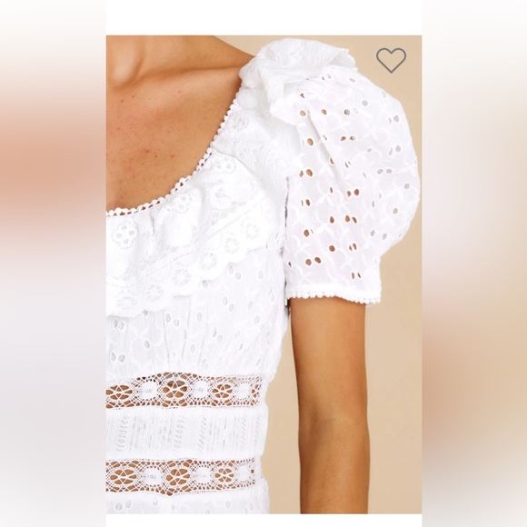 LoveShackFancy - Stassie Dress in Pure White - size 6 - Picture 10 of 16